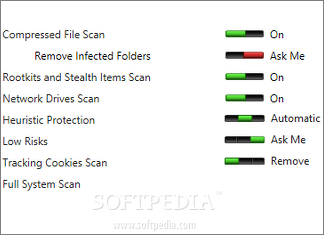 Showing NAV's computer scan settings